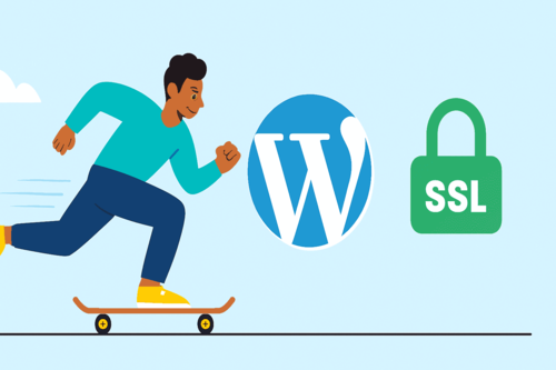 Web hosting concept illustration